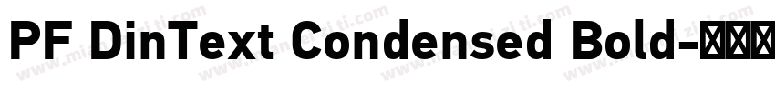 PF DinText Condensed Bold字体转换